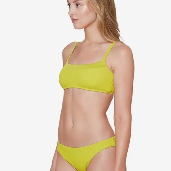 Sanctuary
Sandbar Solids Seamed Bralette kivi green S bikini bottom ribbed boho - Picture 2 of 10